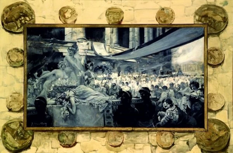 Orgia romana, 1900